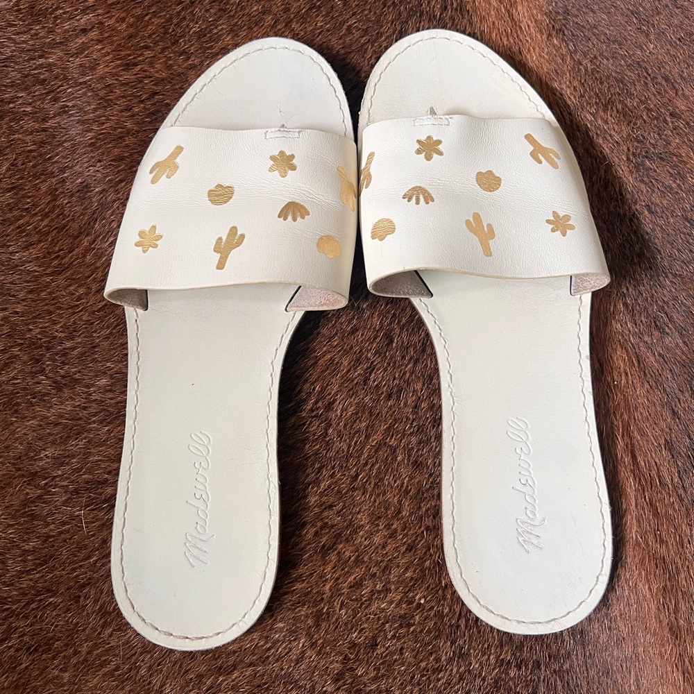 Madewell Sandals with Gold Accents
